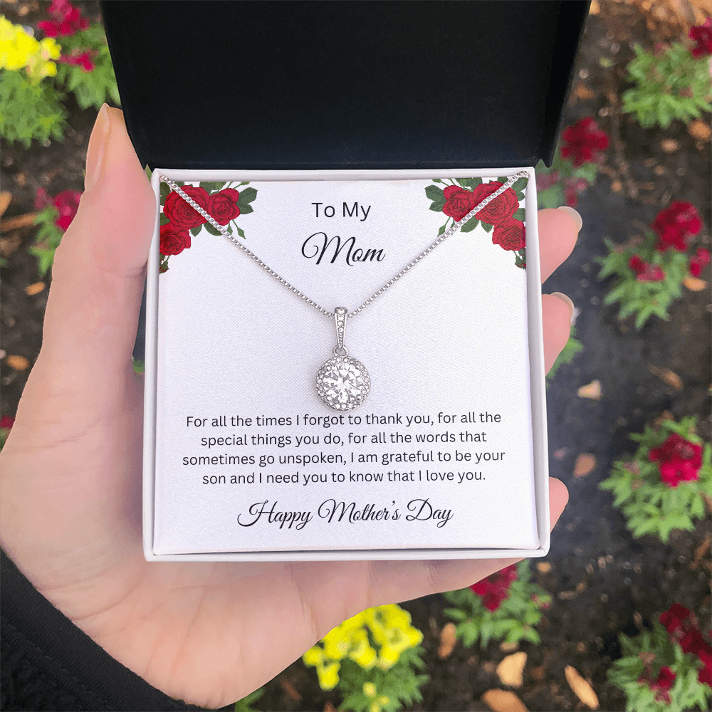 Eternal Hope Necklace/To My Mom Happy Mother's Day Love Son