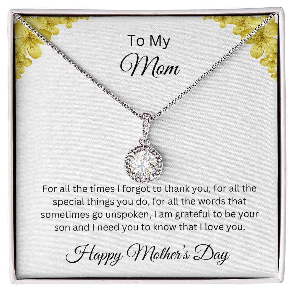 Eternal Hope Necklace/ to My Mom Happy Mother'sDay Love Son