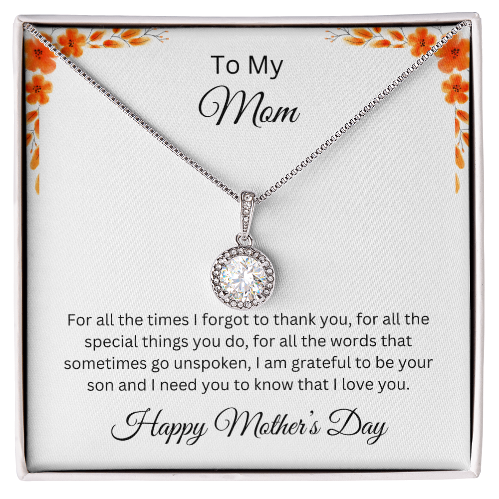 Eternal hope Necklace/To My Mom Happy Mother's Day Love Son