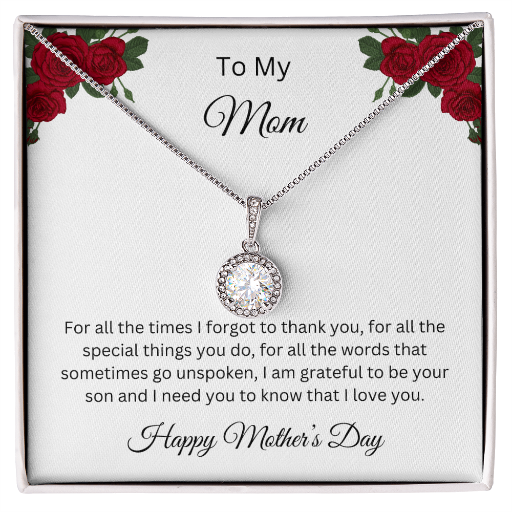 Eternal Hope Necklace/To My Mom Happy Mother's Day Love Son