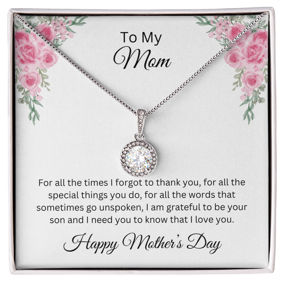 Eternal Hope Necklace/ To My Mom Happy Mother's Day Love Son