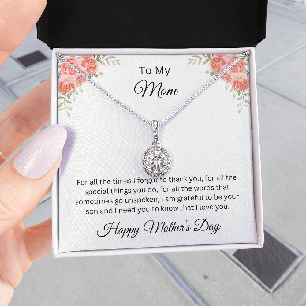 Eternal Hope Necklace/ To My Mom Happy Mother's Day Love, Son