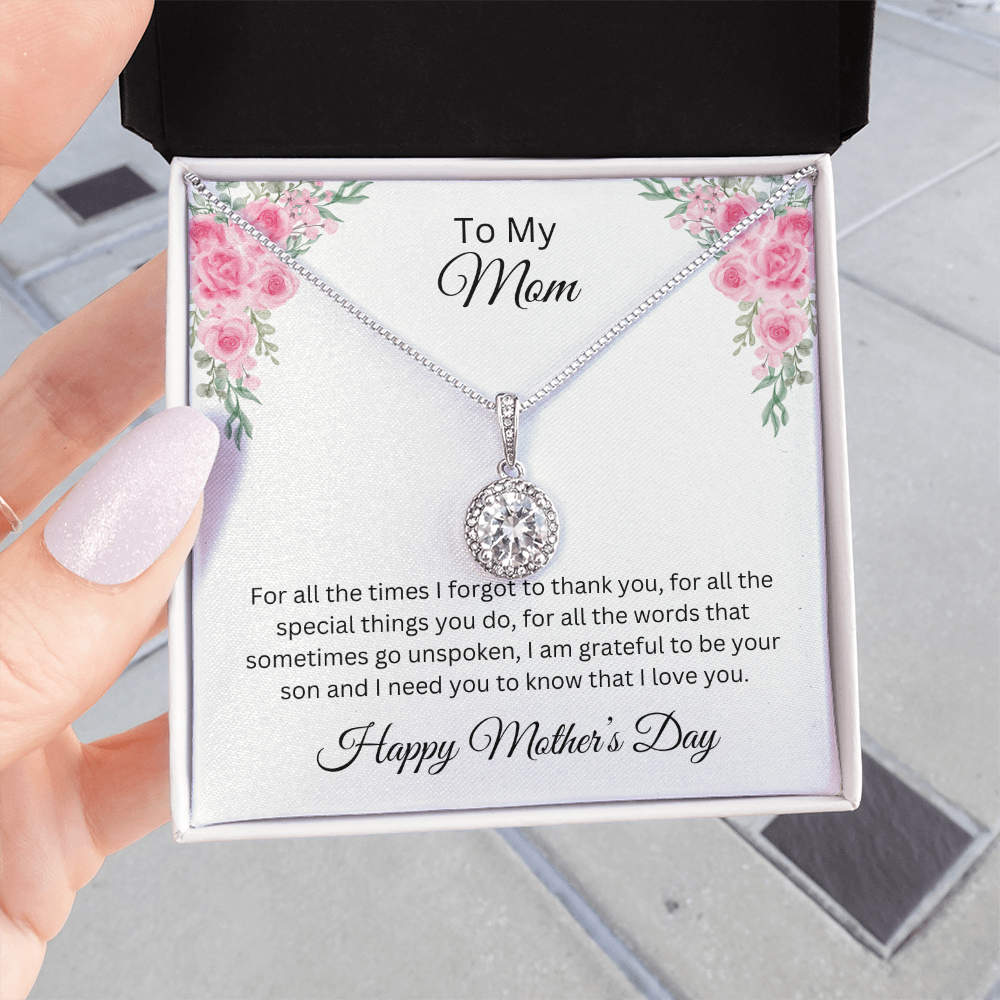 Eternal Hope Necklace/ To My Mom Happy Mother's Day Love Son