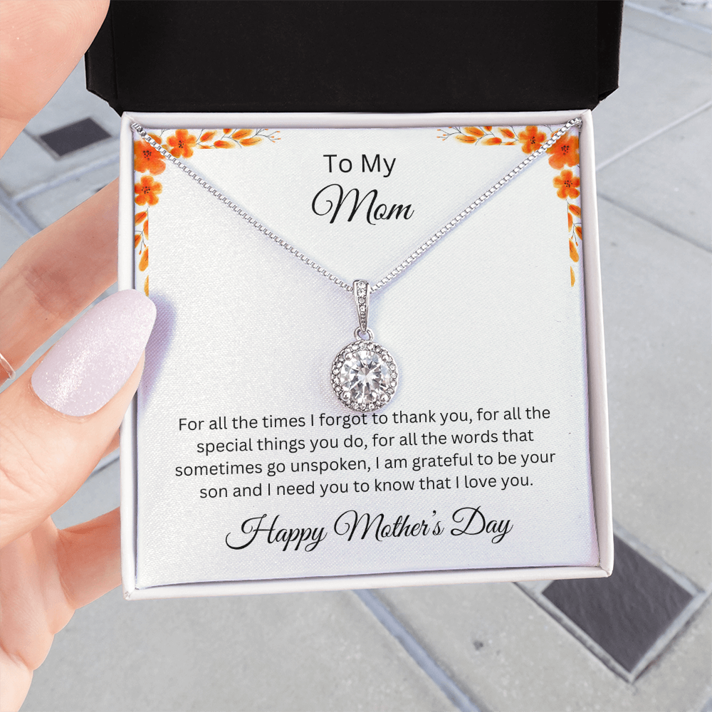 Eternal hope Necklace/To My Mom Happy Mother's Day Love Son