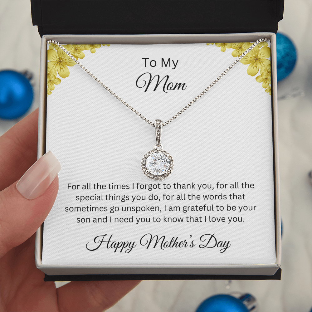 Eternal Hope Necklace/ to My Mom Happy Mother'sDay Love Son