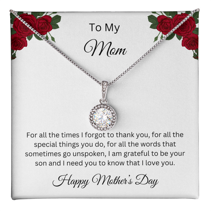 Eternal Hope Necklace/To My Mom Happy Mother's Day Love Son