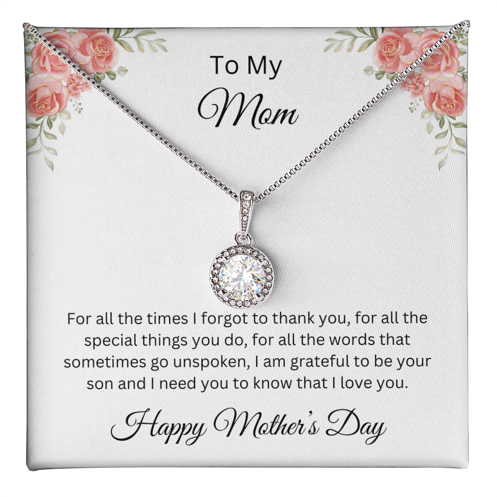 Eternal Hope Necklace/ To My Mom Happy Mother's Day Love, Son