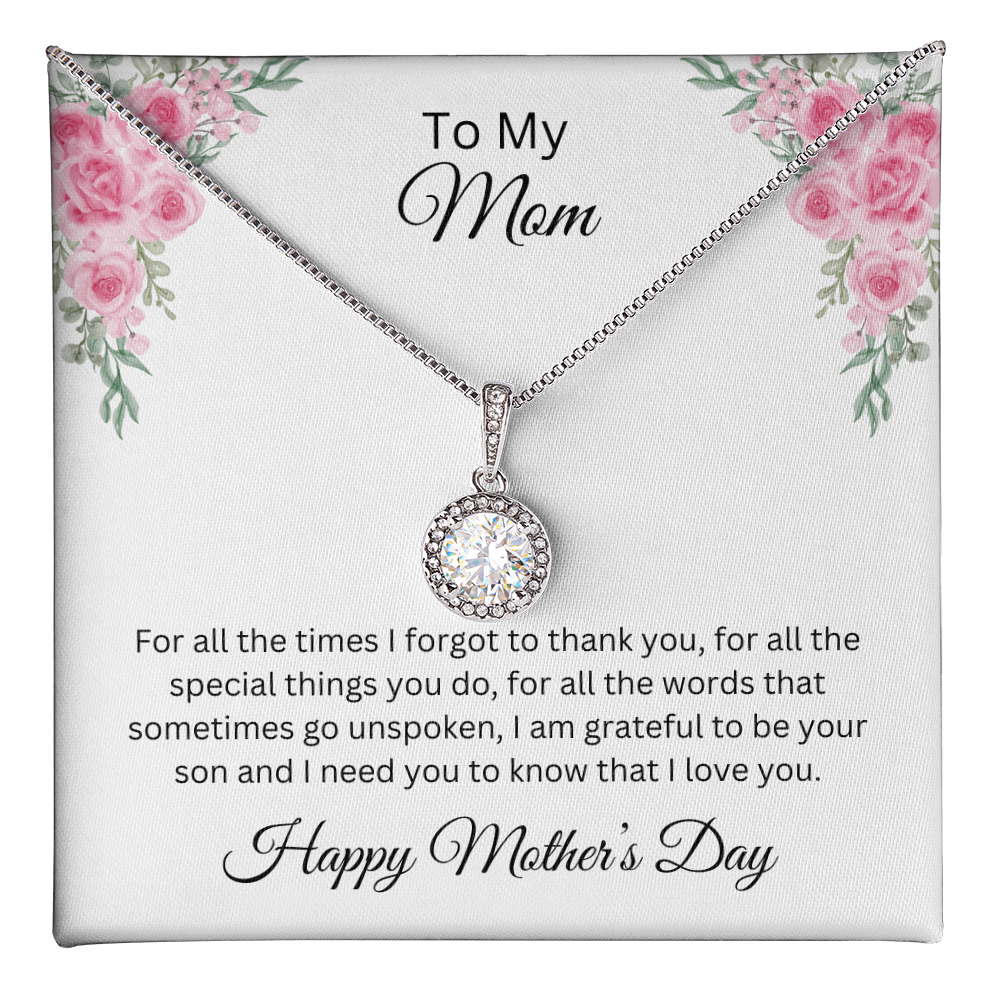 Eternal Hope Necklace/ To My Mom Happy Mother's Day Love Son