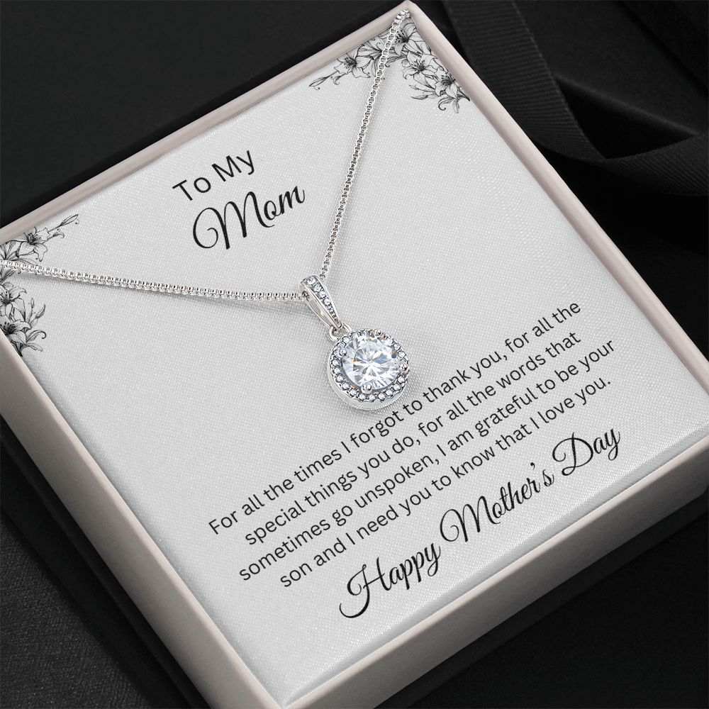 Eternal Hope Necklace/To Mom Happy Mother's Day Love Son