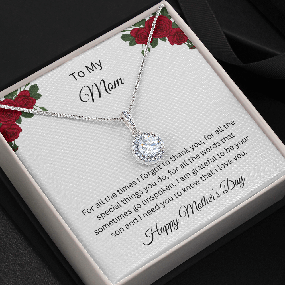 Eternal Hope Necklace/To My Mom Happy Mother's Day Love Son