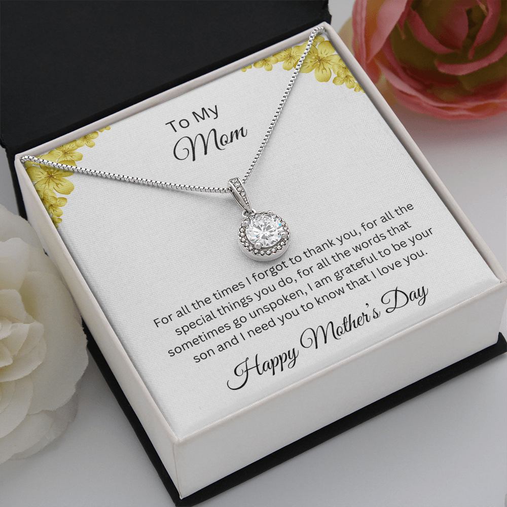 Eternal Hope Necklace/ to My Mom Happy Mother'sDay Love Son