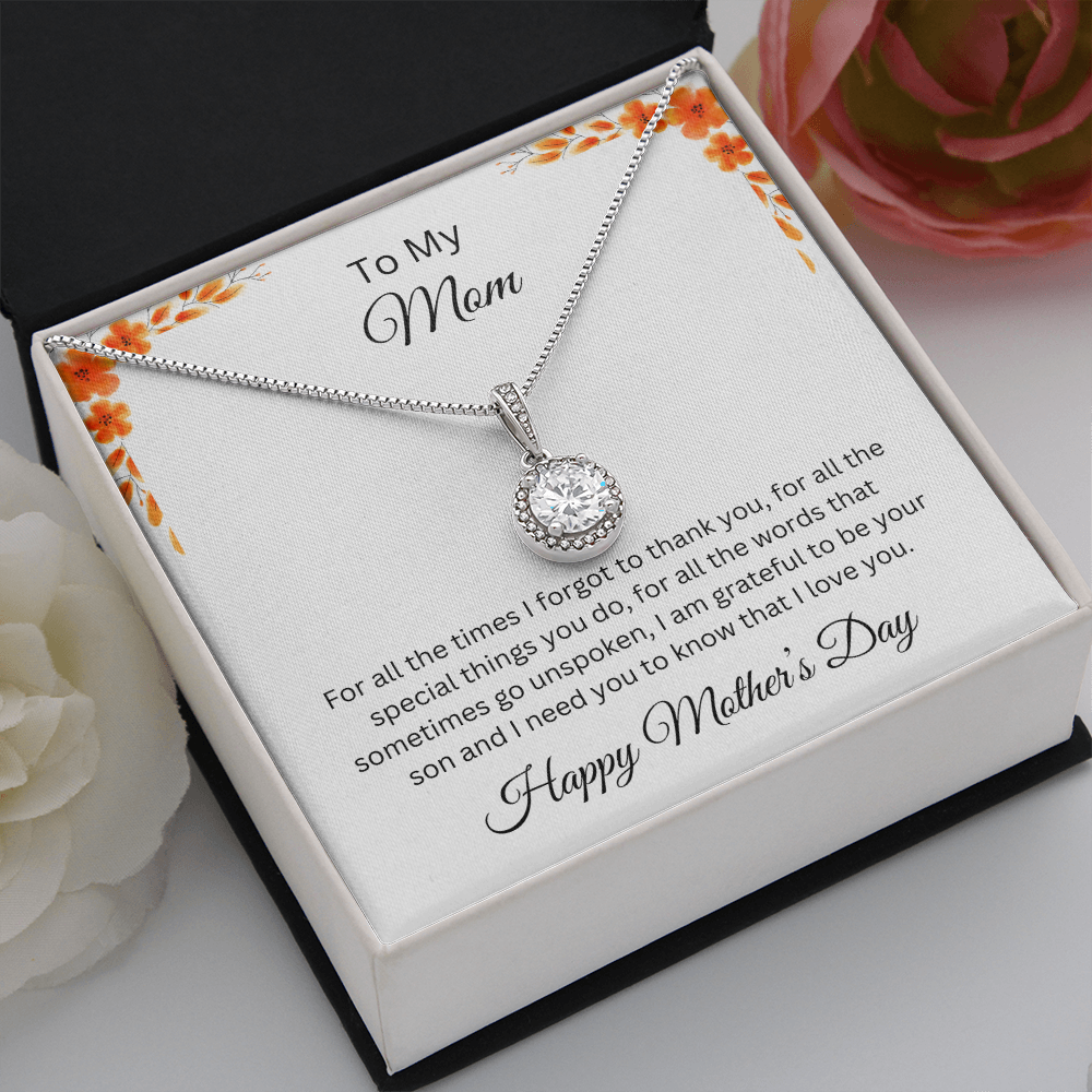 Eternal hope Necklace/To My Mom Happy Mother's Day Love Son