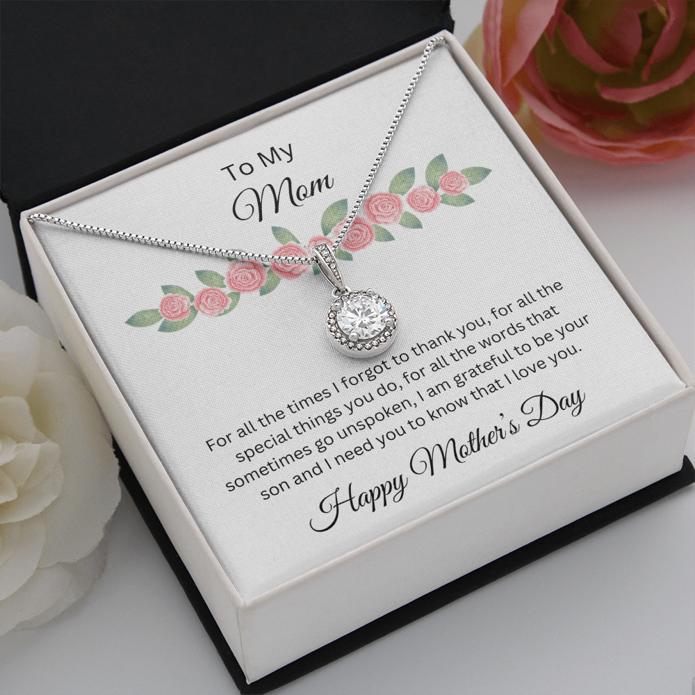 Eternal Hope Necklace/ To My Mom Happy Mother's Day Love, Son