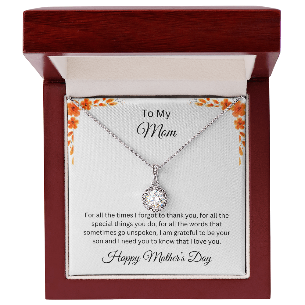 Eternal hope Necklace/To My Mom Happy Mother's Day Love Son