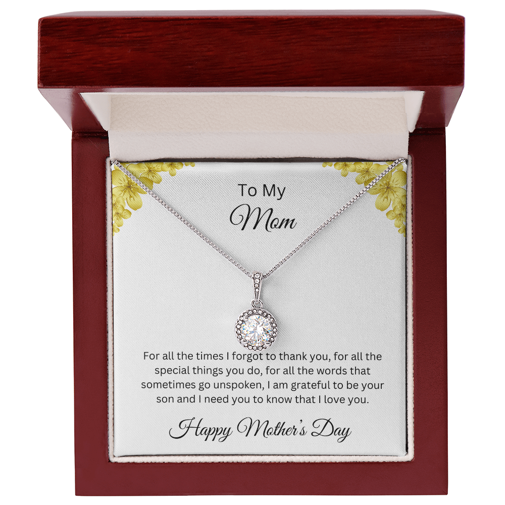 Eternal Hope Necklace/ to My Mom Happy Mother'sDay Love Son