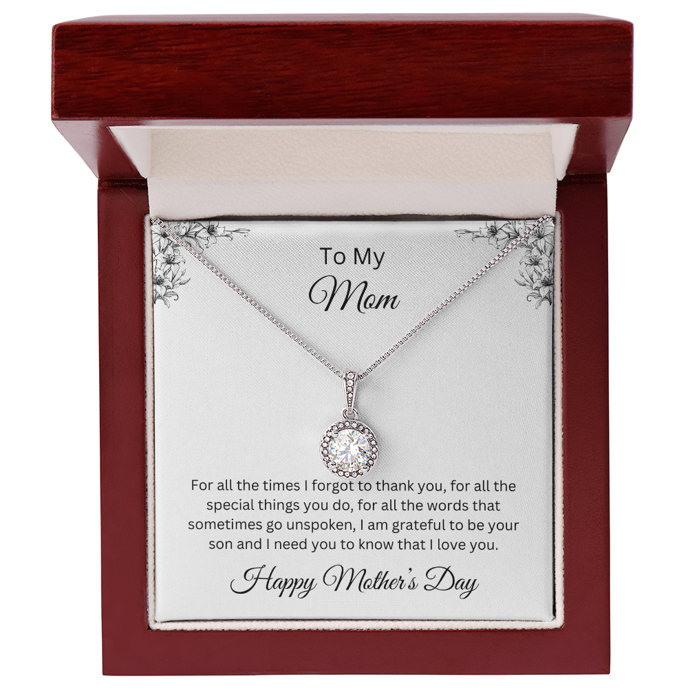 Eternal Hope Necklace/To Mom Happy Mother's Day Love Son