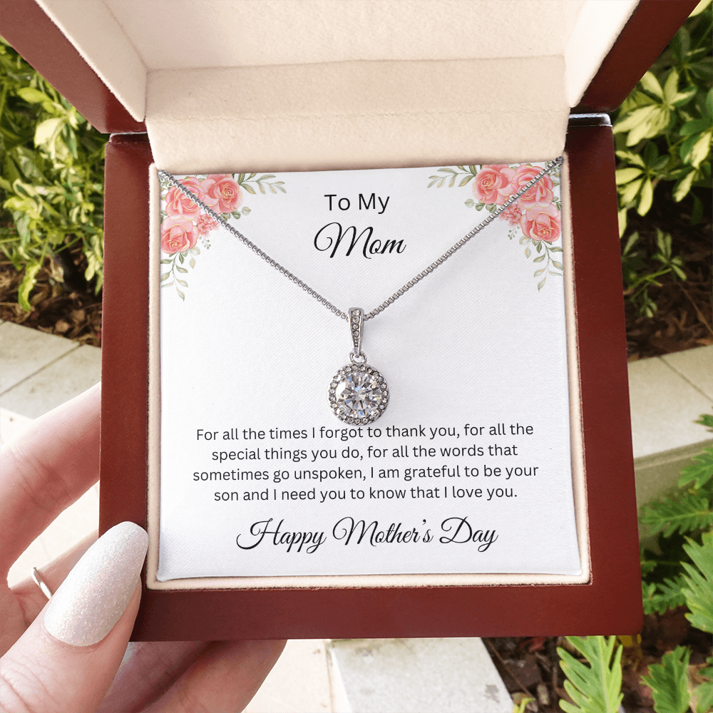 Eternal Hope Necklace/ To My Mom Happy Mother's Day Love, Son