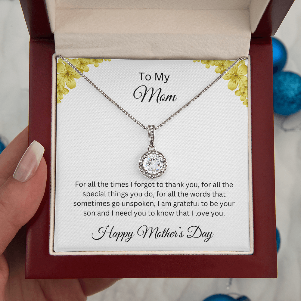 Eternal Hope Necklace/ to My Mom Happy Mother'sDay Love Son