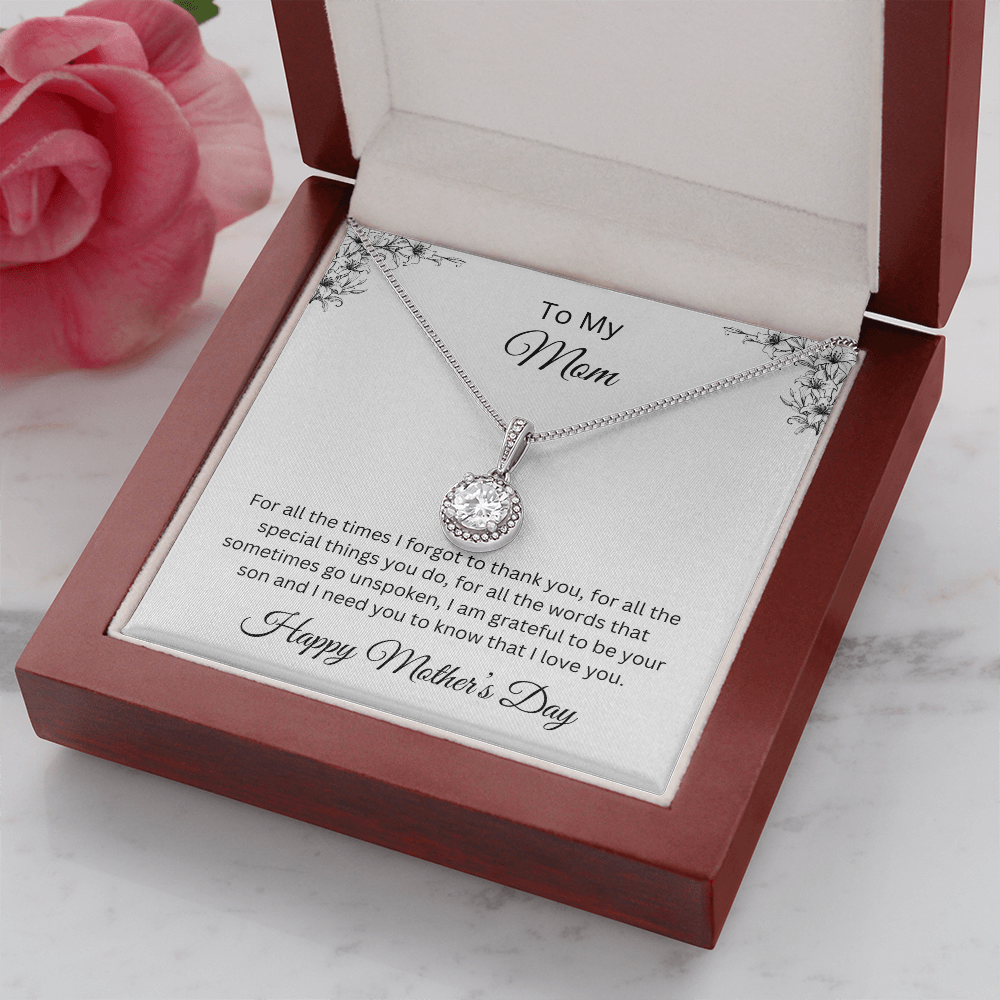 Eternal Hope Necklace/To Mom Happy Mother's Day Love Son