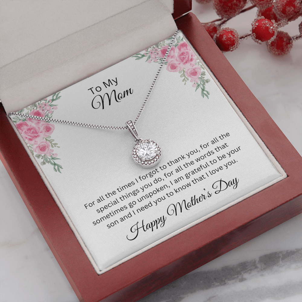 Eternal Hope Necklace/ To My Mom Happy Mother's Day Love Son