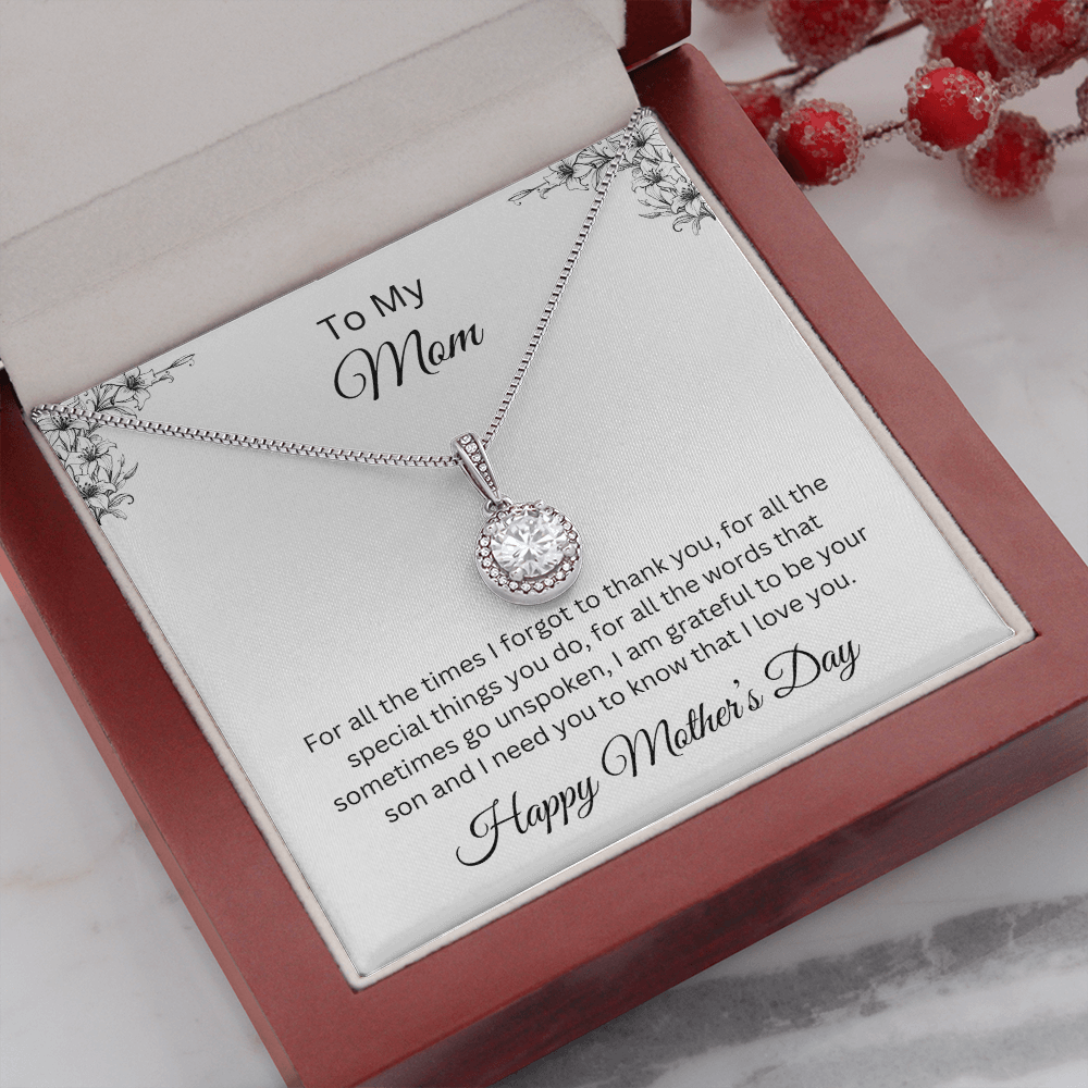 Eternal Hope Necklace/To Mom Happy Mother's Day Love Son