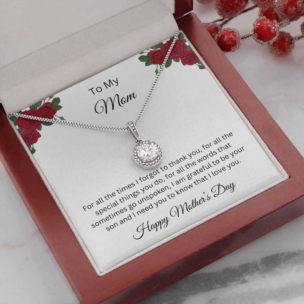 Eternal Hope Necklace/To My Mom Happy Mother's Day Love Son