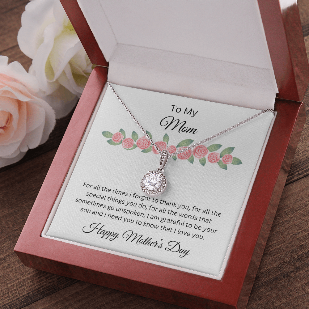 Eternal Hope Necklace/ To My Mom Happy Mother's Day Love, Son