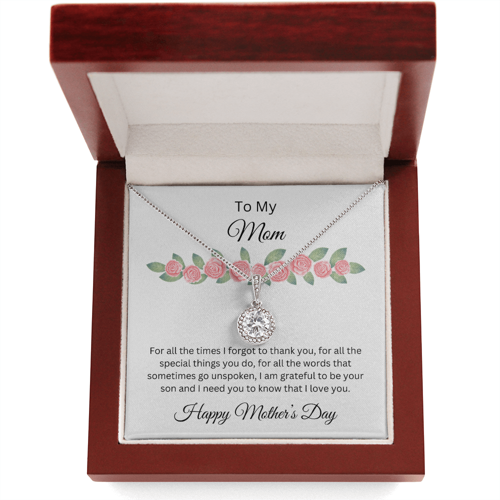 Eternal Hope Necklace/ To My Mom Happy Mother's Day Love, Son