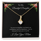 To My Beautiful Daughter Alluring Beauty Necklace