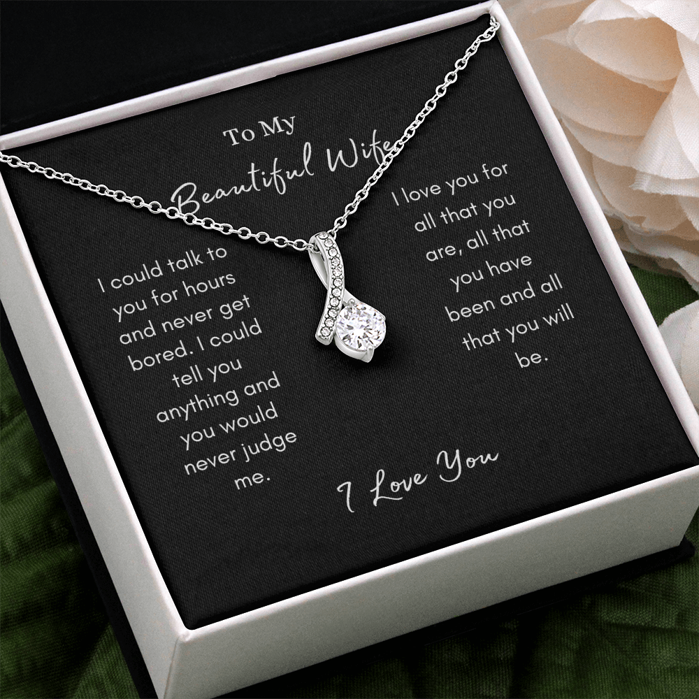 To My Beautiful Wife/ The Alluring Beauty Necklace