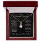 Alluring Beauty Necklace/To My Beautiful Daughter/Love, Mom & Dad
