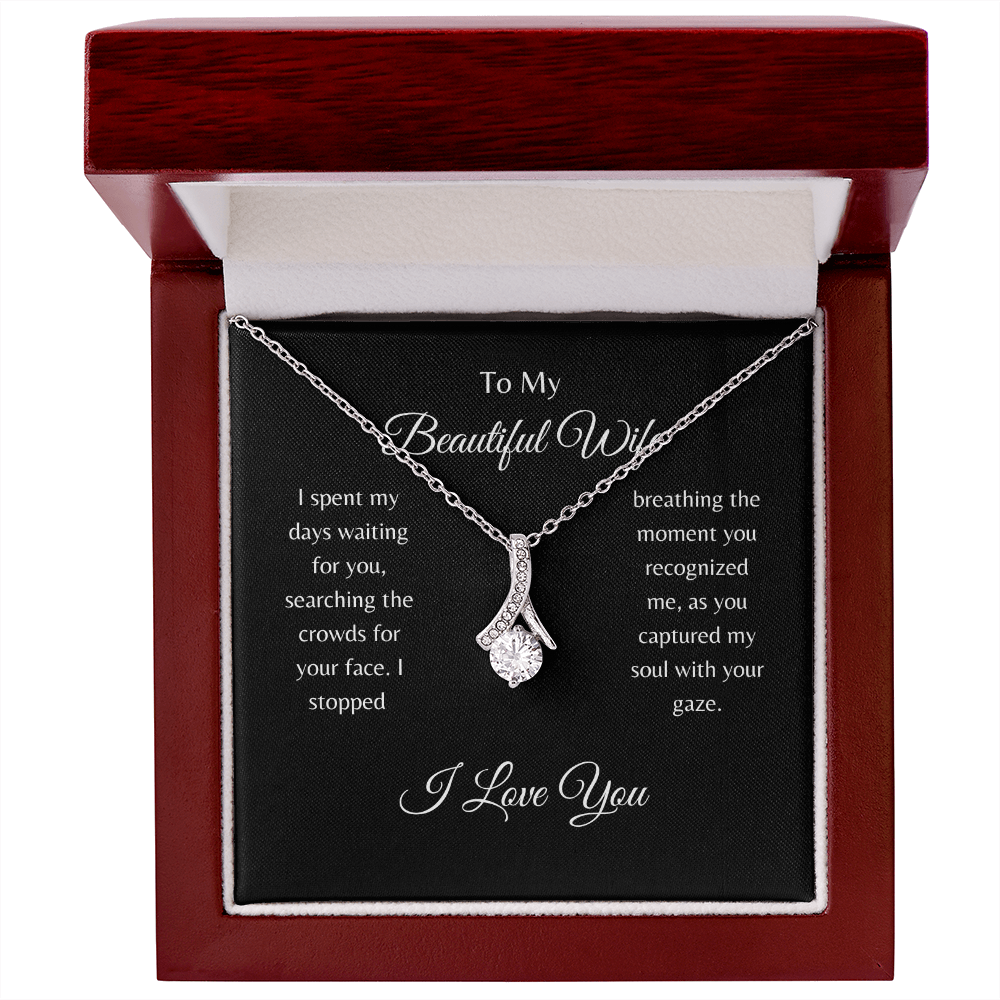 To My Beautiful Wife/ Alluring Beauty Necklace