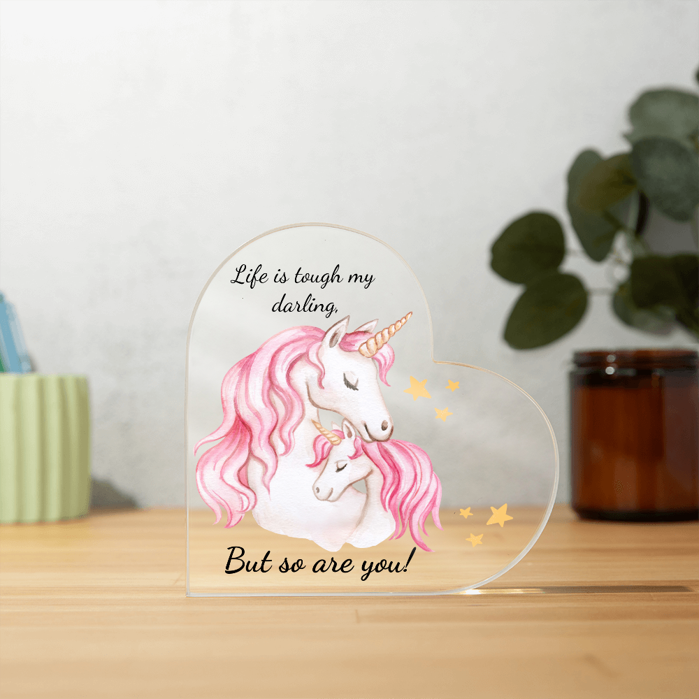 Acrylic Heart Plaque/Children