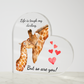 Acrylic Heart Plaque/Children