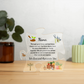 Acrylic Puzzle Plaque/ Nana we love and appreciate you/ Gardening