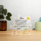 Acrylic Puzzle Plaque/Beach/Mom, We love and appreciate you