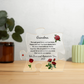 Acrylic Puzzle Plaque/Roses/Grandma, We love and appreciate you
