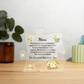 Acrylic Puzzle Plaque/Daisy/Mimi, We love and appreciate you