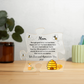 Acrylic Puzzle Plaque/Bee/Mom, We love and appreciate you