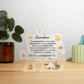 Acrylic Puzzle Plaque/Baking/ Grandma, We love and appreciate you