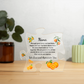 Acrylic Puzzle Plaque/ Nana, we love and appreciate you/Oranges