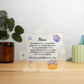 Acrylic Puzzle Plaque/Lavender/ Mimi, We love and appreciate you