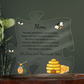 Acrylic Puzzle Plaque/Bee/Mom, We love and appreciate you