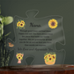Acrylic Puzzle Plaque/Nana, we love and appreciate you/Sunflowers