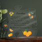 Acrylic Puzzle Plaque/Oranges/Grandma, We love and appreciate you