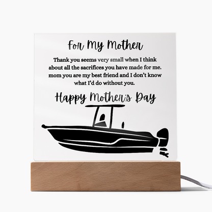 Acrylic Square Plaque/Happy Mother's Day