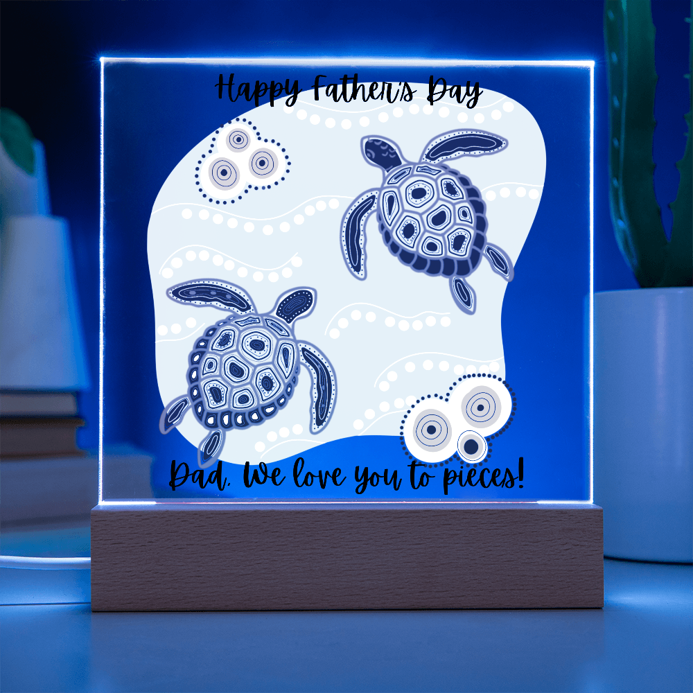 Acrylic Square Plaque/Happy Father's Day