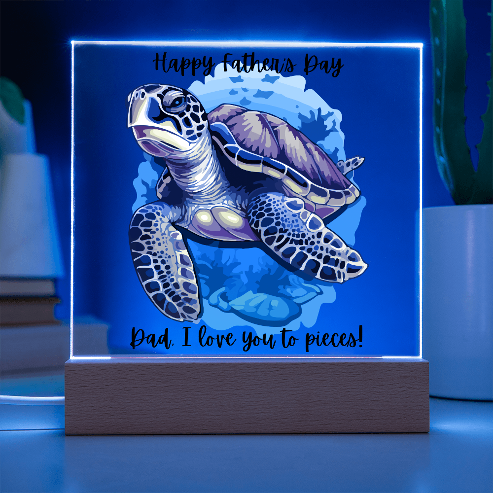 Acrylic Square Plaque/Happy Father's Day