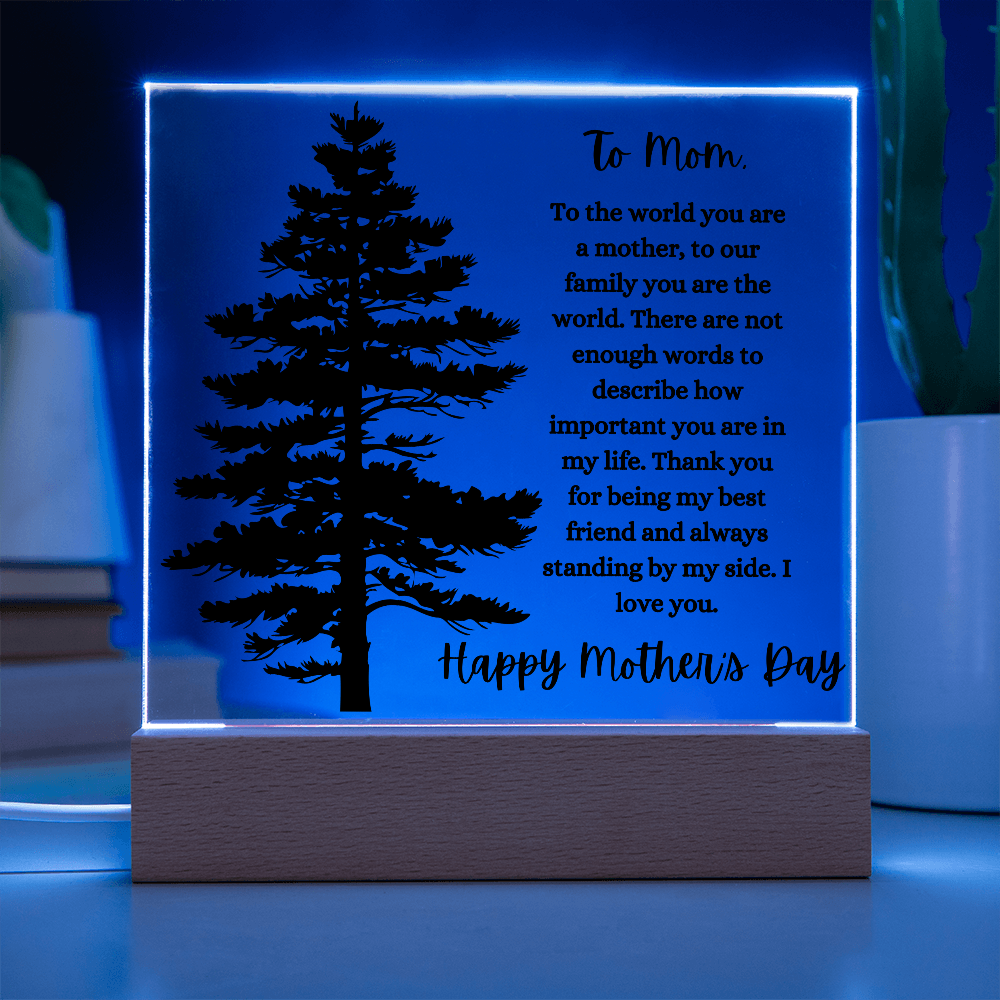 Acrylic square Plaque/Happy Mother's Day