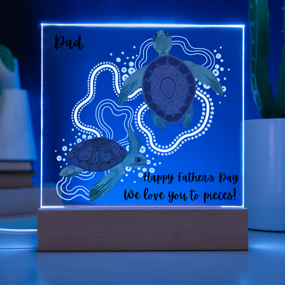 Acrylic square Plaque/Happy Father's Day